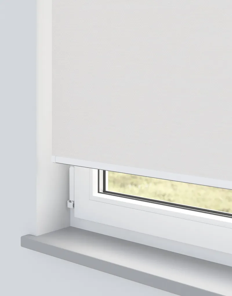 Panama Pro 3 White Linen Electrical Roller Blind