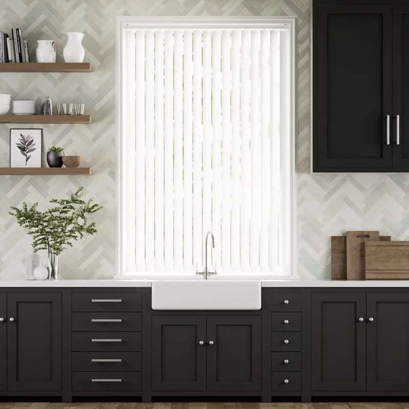 Sevilla Crisp White Blackout Vertical Blind