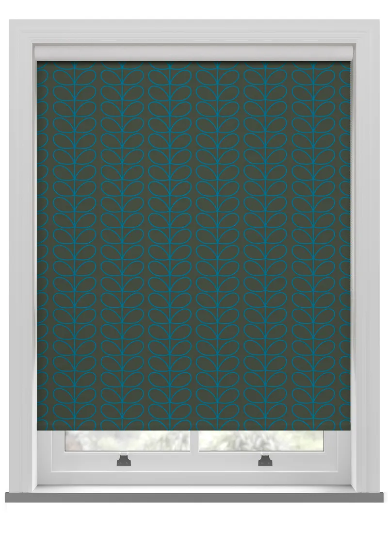 Orla Kiely Linear Stem Evergreen Roller Blind