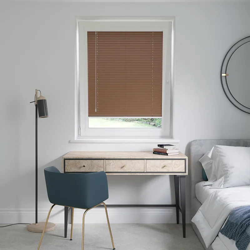 Perfect Fit Mocha Brown Venetian Blinds 25mm