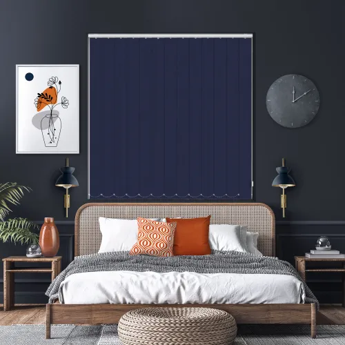 Bedtime Dark Teal Vertical Blind