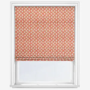 Elsham Poppy Roman Blind