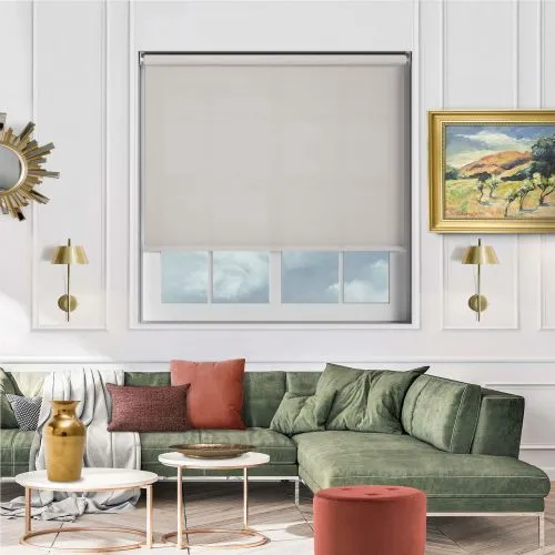 Origin Grey White Cordless Roller Blind
