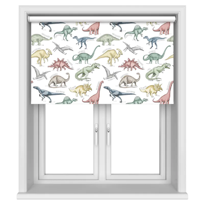 Dinosaur Prehistoric Blackout Motorised Blinds Uk