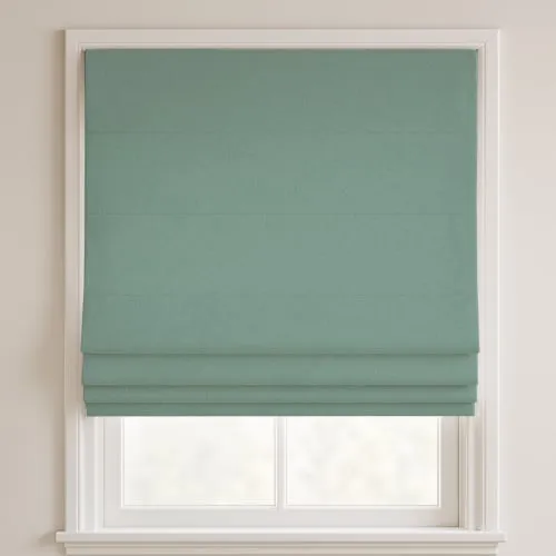 Tampa Aqua Deluxe Roman Blinds