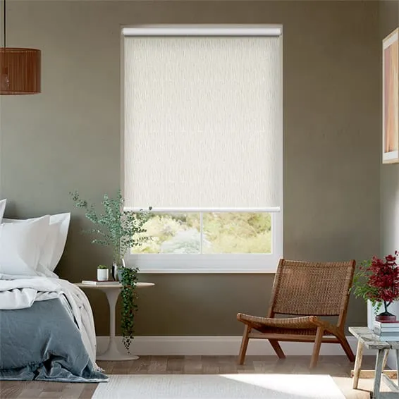 Static Blackout Ivory Roller Blind