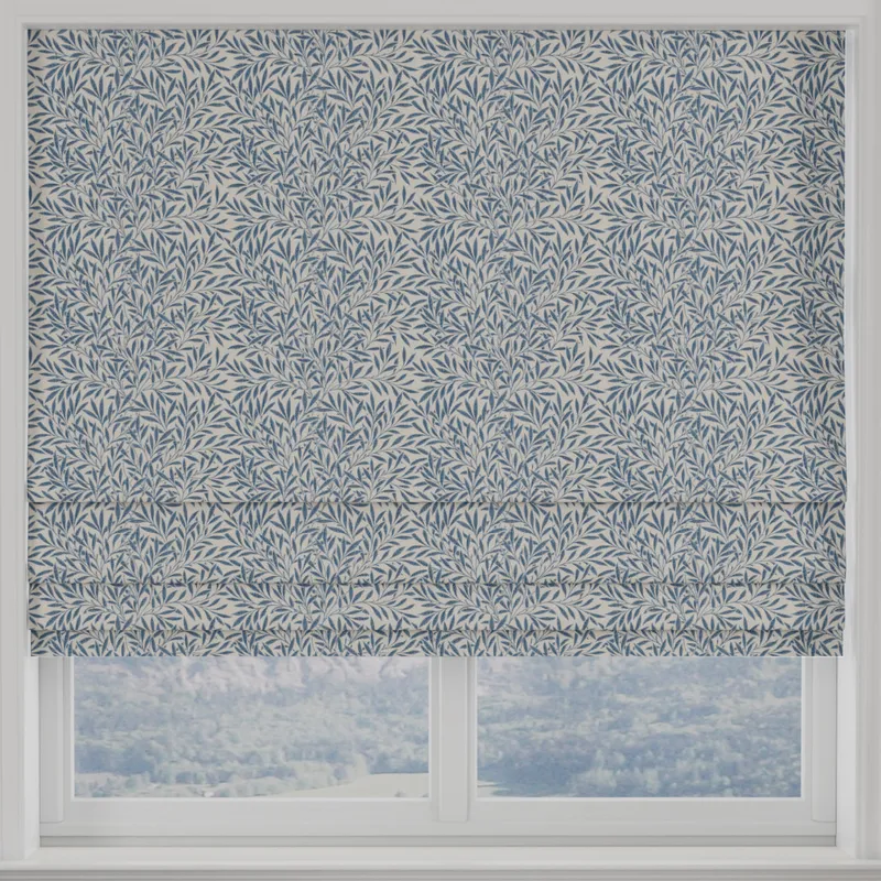 Heritage Salix Made To Measure Roman Blind Wedgewood Blue