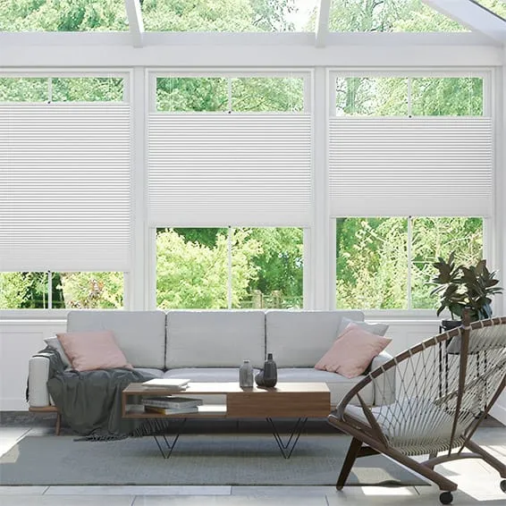 Perfect Fit Duoshade Arctic White Thermal Conservatory Blind