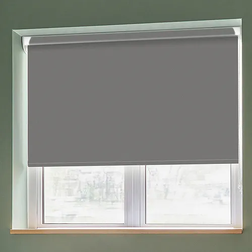 Banlight Duo Fr Concrete (Blackout) Grip Fit Roller Blinds