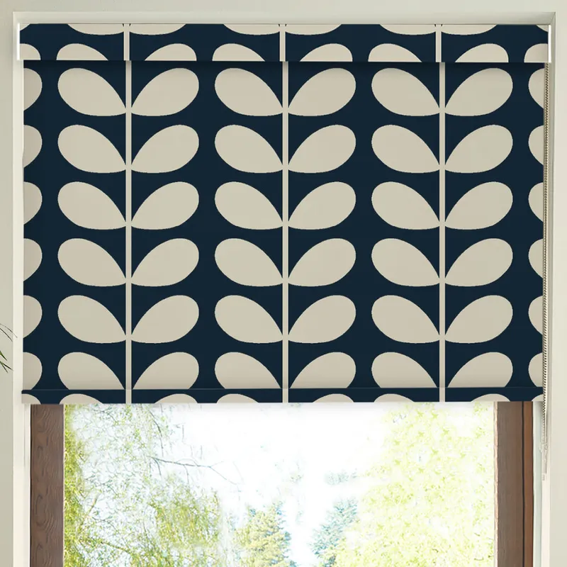 Orla Kiely Jumbo Solid Stem Made To Measure Blackout Roller Blind Whale