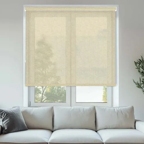 Meda Linen Pelmet Roller Blinds - Stylish Window Coverings