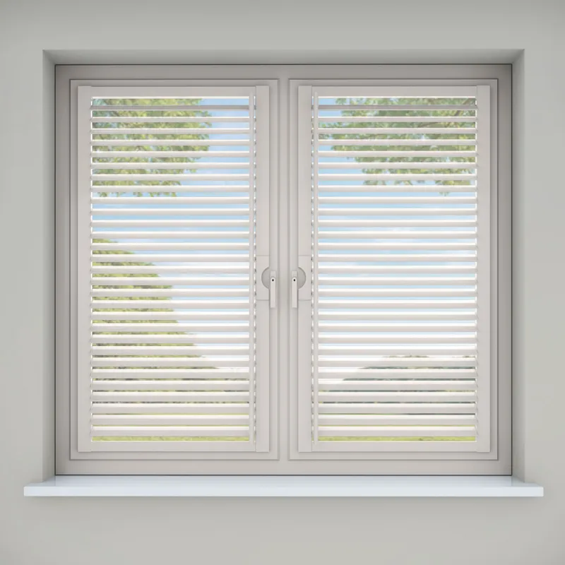 Cotton White Perfect Fit Shutters - Standard Delivery