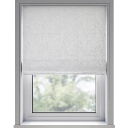 Marble Ivory Deluxe Roman Blinds