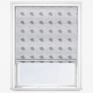 Hydrangea Sterling Roman Blind