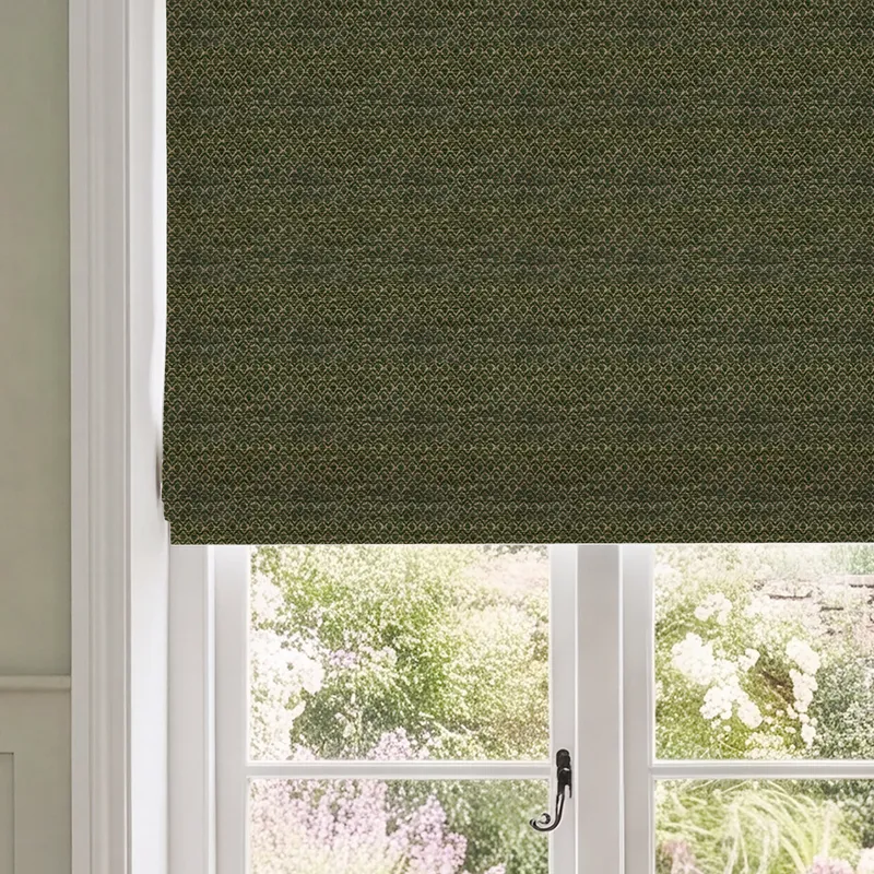 House Llewelyn-bowen Divina Made To Measure Roman Blind Forest Green