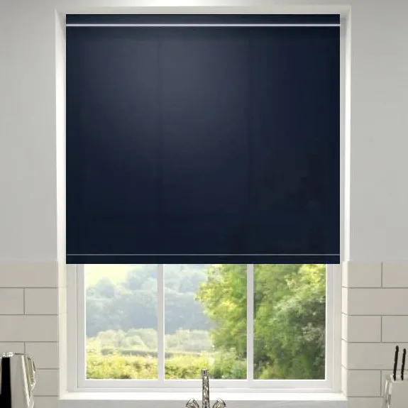 Primary Made To Measure Roller Blind Blue Night Midnight