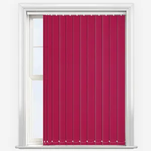 Deluxe Plain Deep Pink Vertical Blind