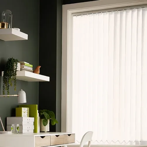 Stratford Cream Light Filtering Vertical Blinds