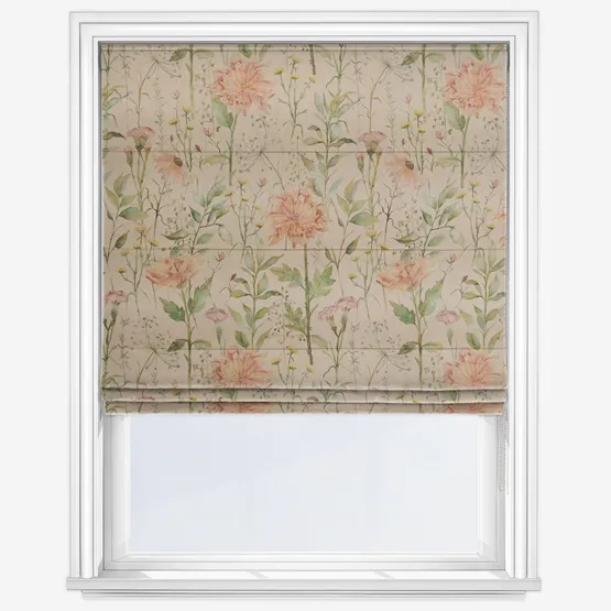 Voyage Delamere Apricot Roman Blind