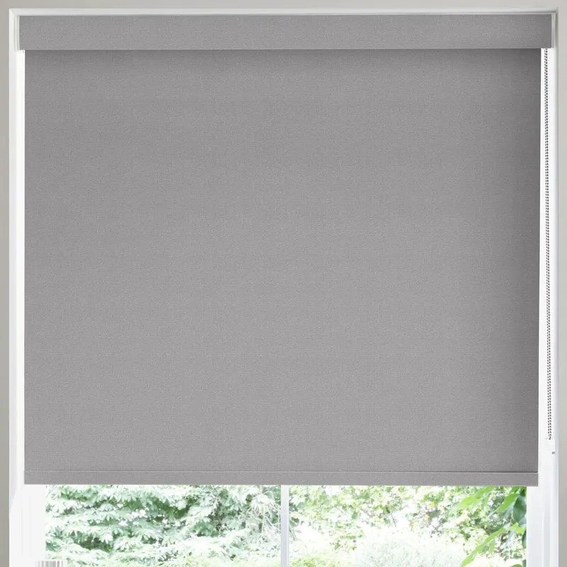 Optic Made To Measure Blackout Roller Blind Grey