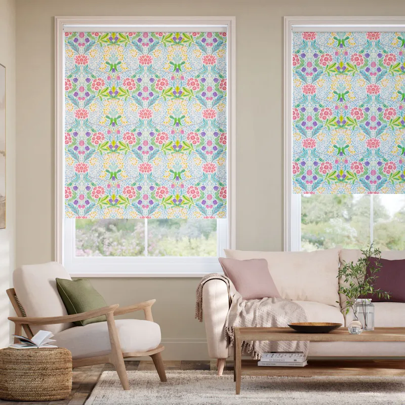 Elm House Summer Green Roller Blind