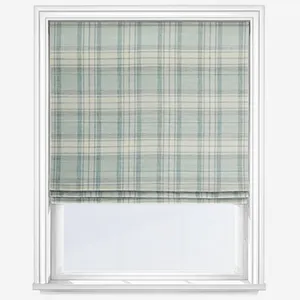 Shaker Check Wedgewood Roman Blind