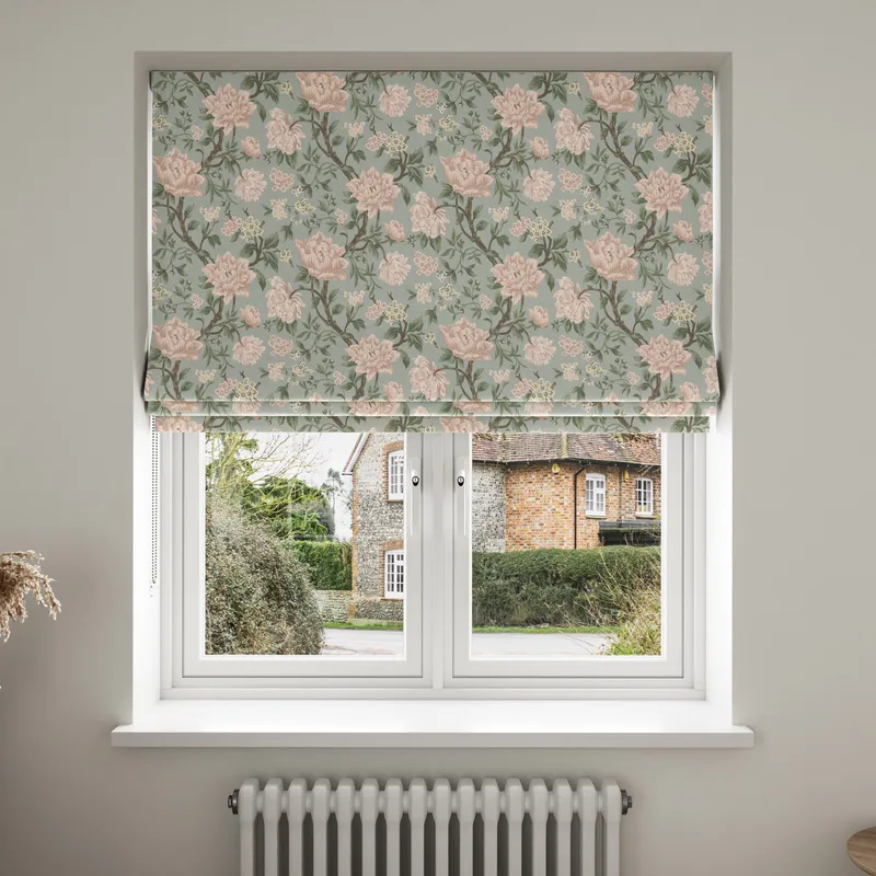 Laura Ashley Tapestry Floral Chenille Blush Blinds Uk