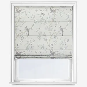 Laura Ashley Summer Place Dove Grey Roman Blind
