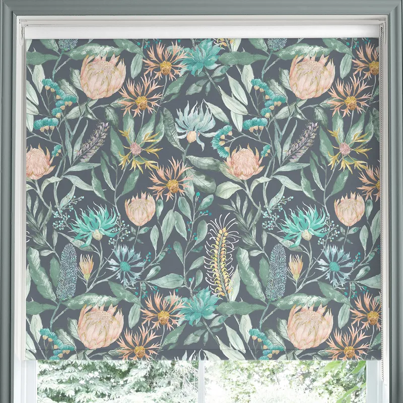 Voyage Vitoria Made To Measure Blackout Roller Blind Sapphire