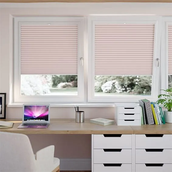 Perfect Fit Duoshade Pink Blush Thermal Blind
