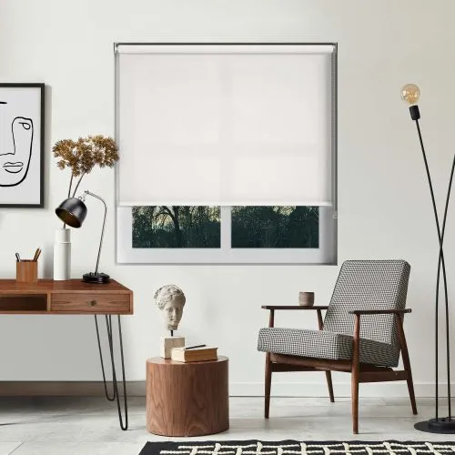 Luxe White Roller Blind