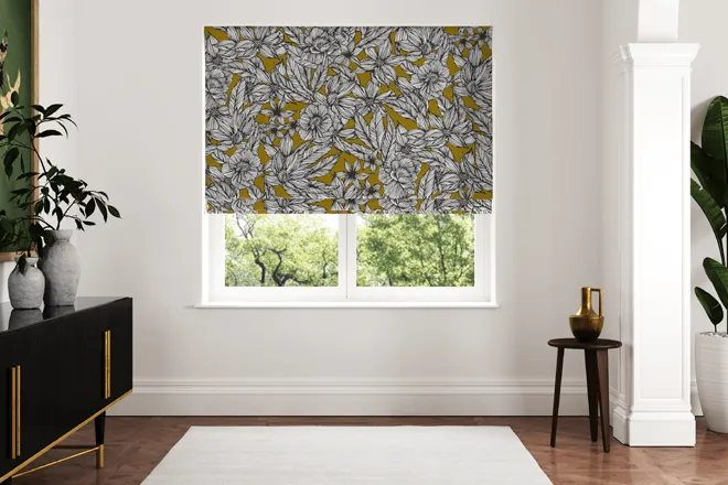 Ted Baker Velvet Vietnm Gold - Designer Roman Blind