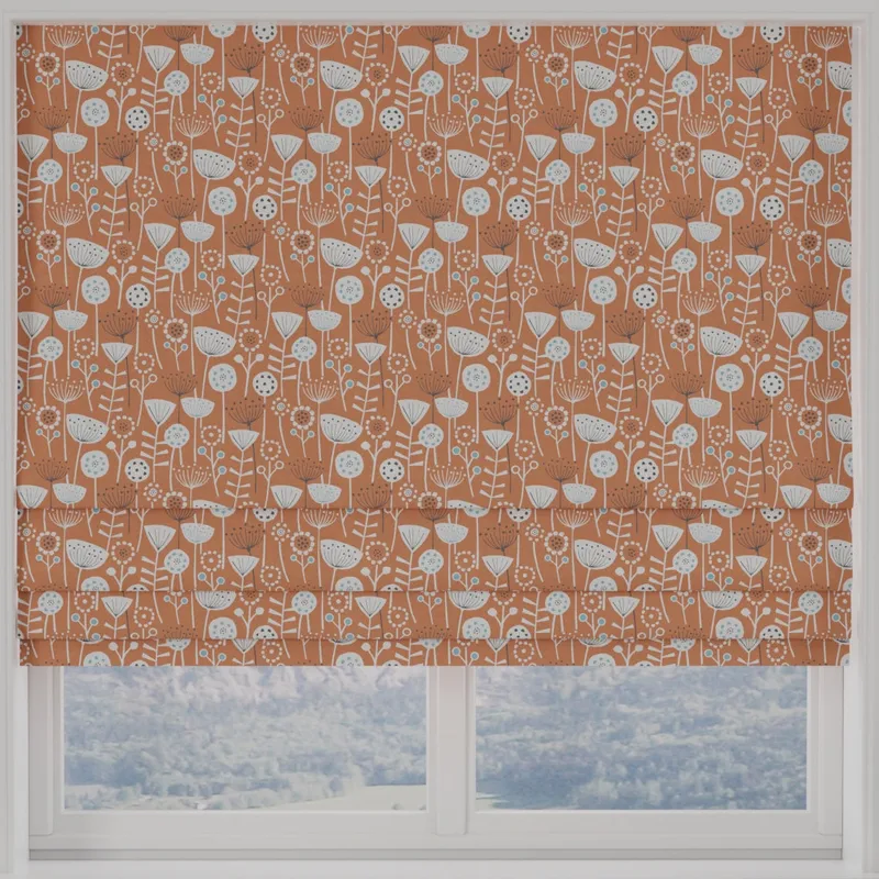 Bergen Made To Measure Roman Blind Burnt Orange
