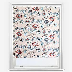 Land & Shore Orchard Blue Red Roller Blind