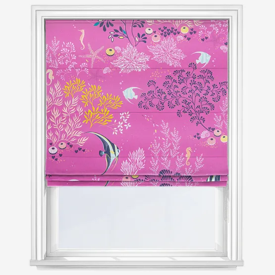 Sara Miller Underwater Mauve Roman Blind