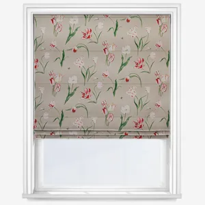 Sophie Allport Tulip Pale Grey Roman Blind