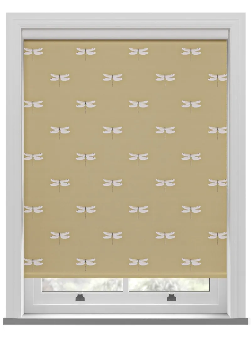 Sophie Allport Dragonfly Deep Mustard Roller Blind