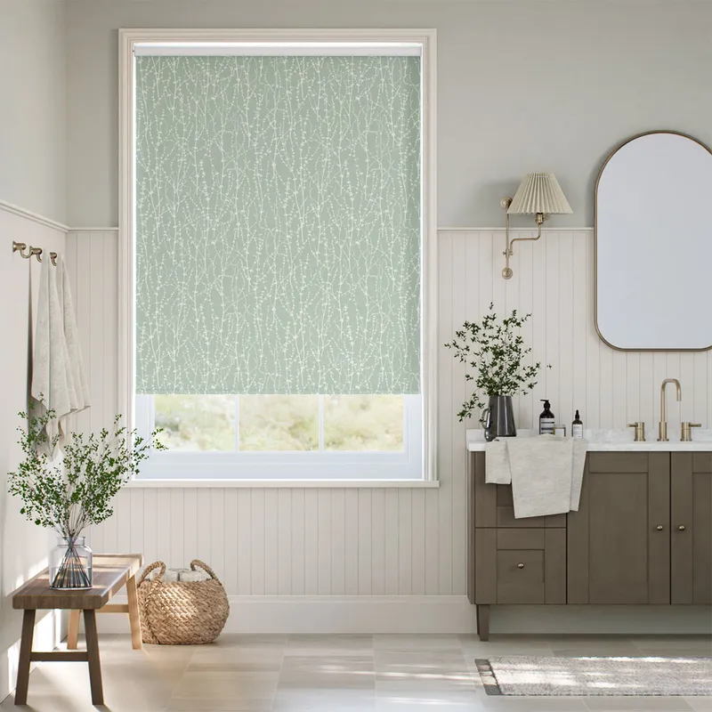 Twist2go Splash Blackout Dockleaf Soft Mist Roller Blind