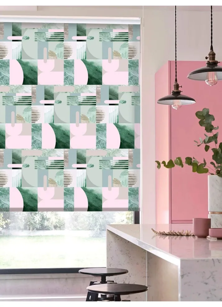 Connect Forest Geometric Roller Blind
