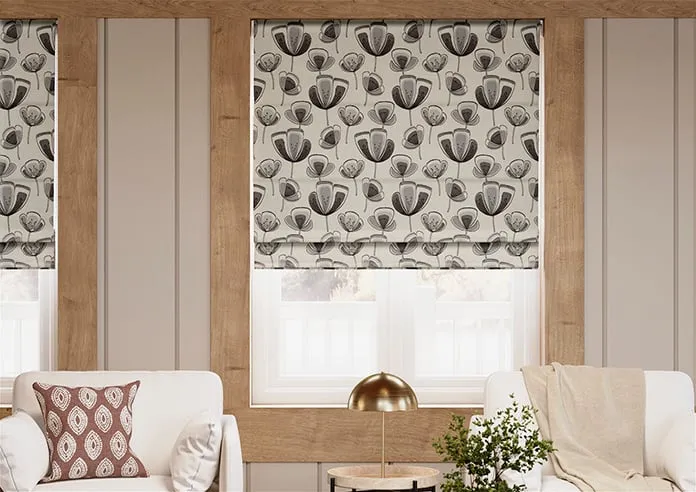 Helix Grey - Roman Blind