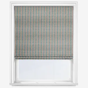 Moon Netherfield Aqua Rust Roman Blind