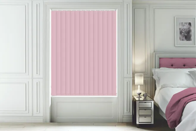 Ibiza Pink - Blackout Vertical Blind