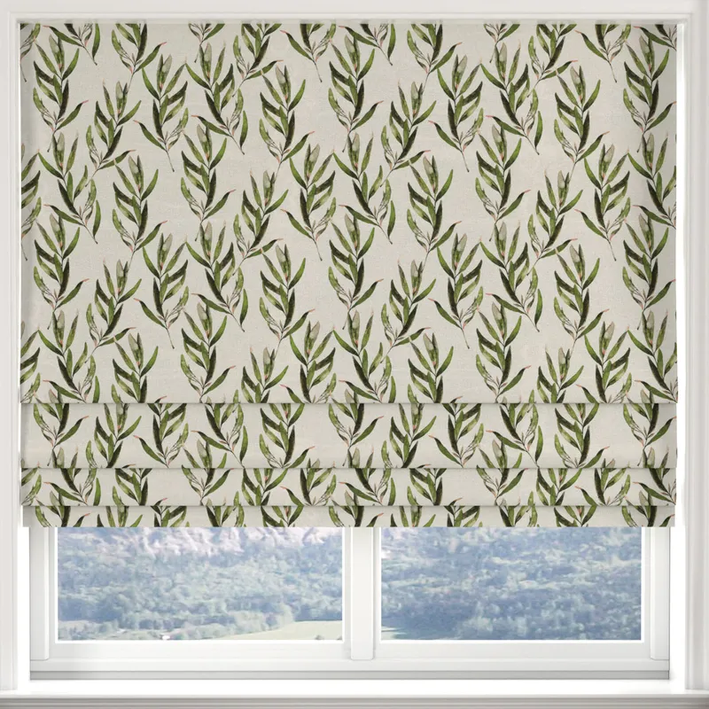 Ante Decor Olivia Made To Measure Roman Blind Green