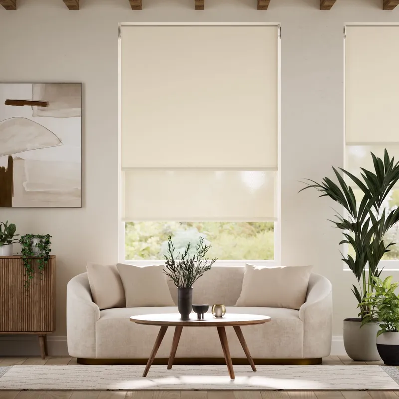 Eros French Cream Double Roller Blind