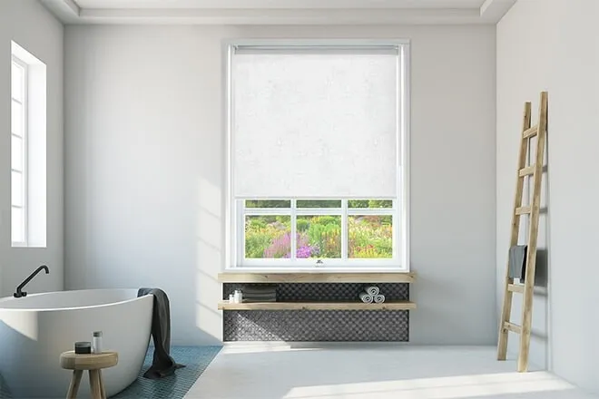 Libby White - Vinyl Blackout Roller Blind