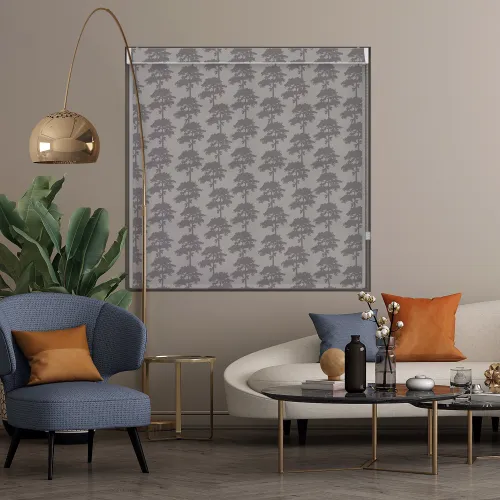 Carlin Ash Roller Blind - Stylish Pelmet Window Covering