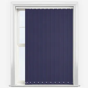 Deluxe Plain Indigo Vertical Blind
