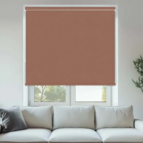 Durham Blackout Pelmet Roller Blinds - Rust Finish