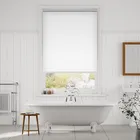 Chromium Thermal Blackout Satin White Roller Blind