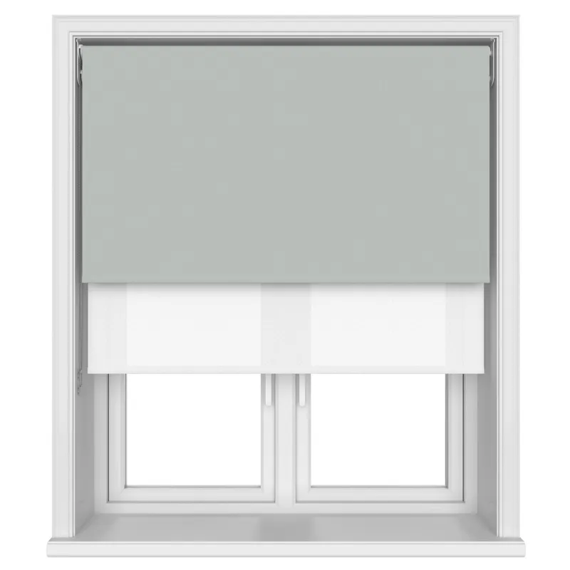 Tradechoice Blackout Slate Double Roller Blind